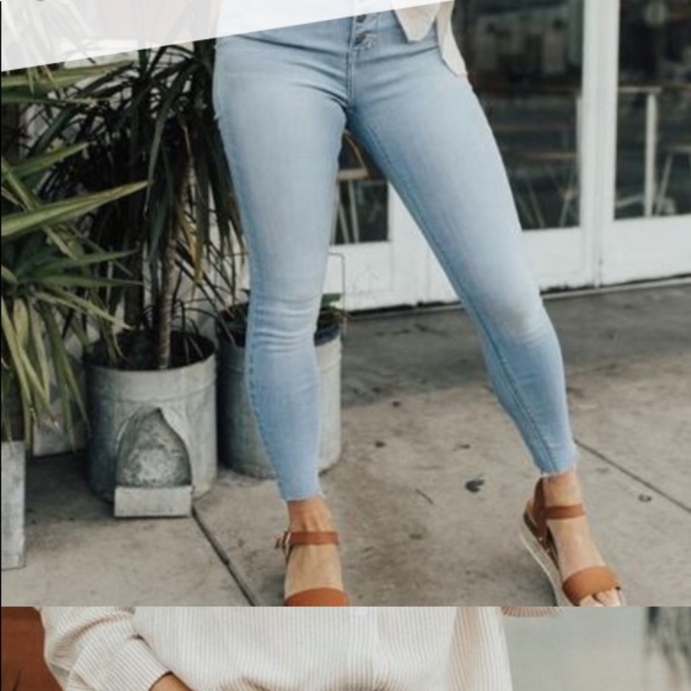 CJLA light wash denim